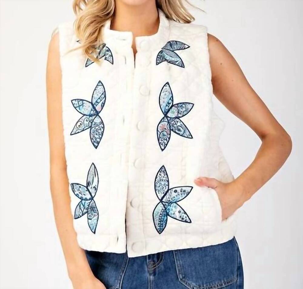 NEW EE:SOME annie sleeveless vest in white